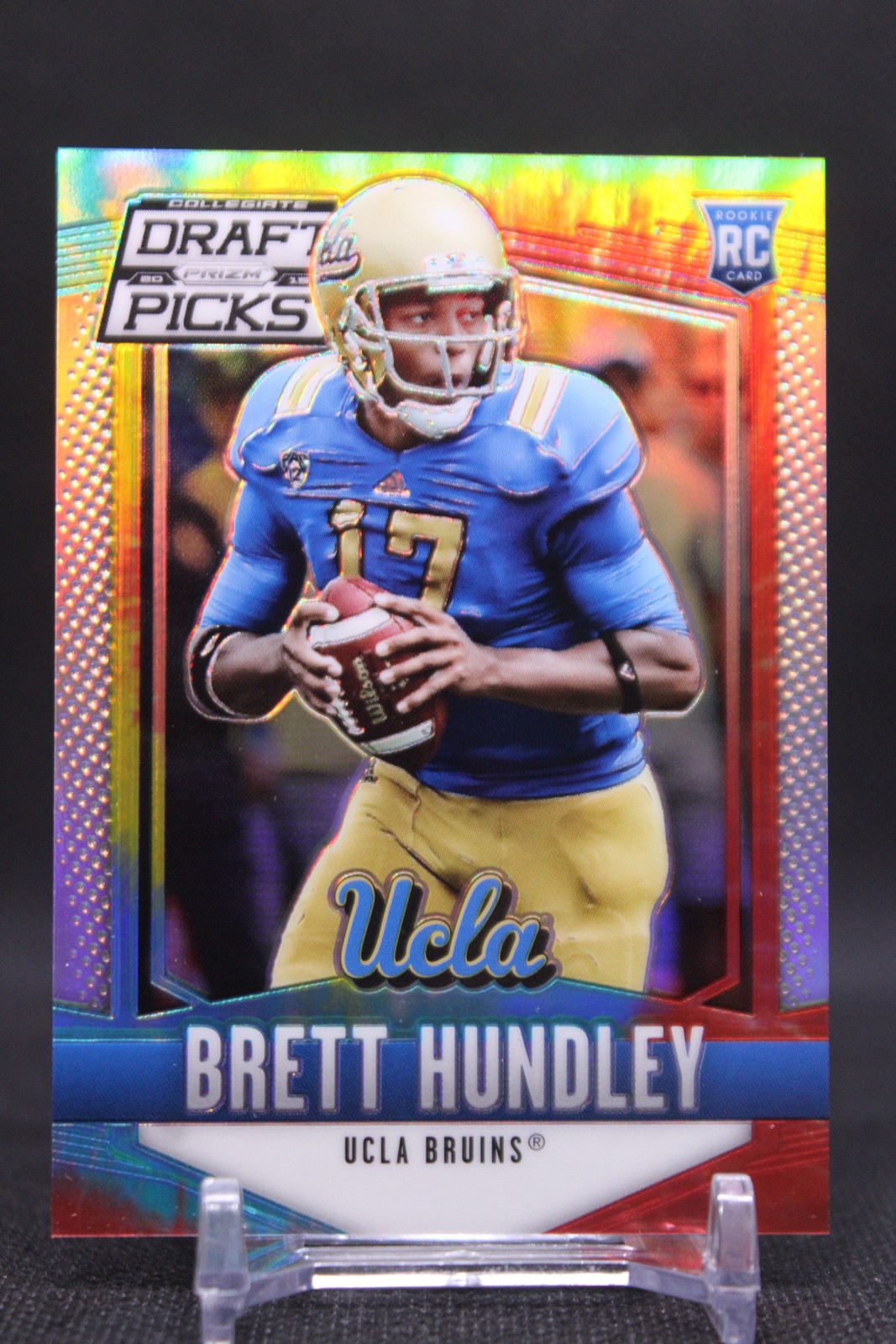Brett Hundley #106 2015 Panini Prizm Collegiate Draft Picks Tie Dyed SN/49