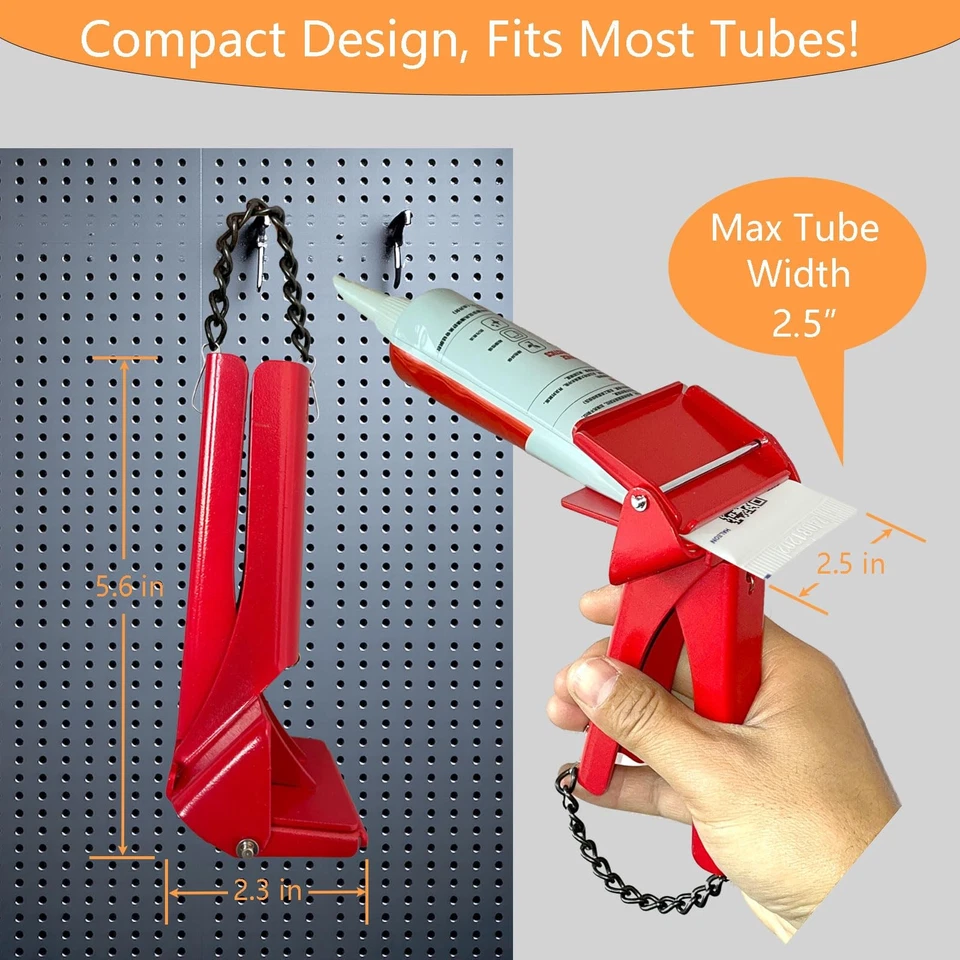 管挤压器工具适用于 RTV 硅胶密封剂 2.5 英寸宽漆管挤压器和 — 第 3/4 张图片