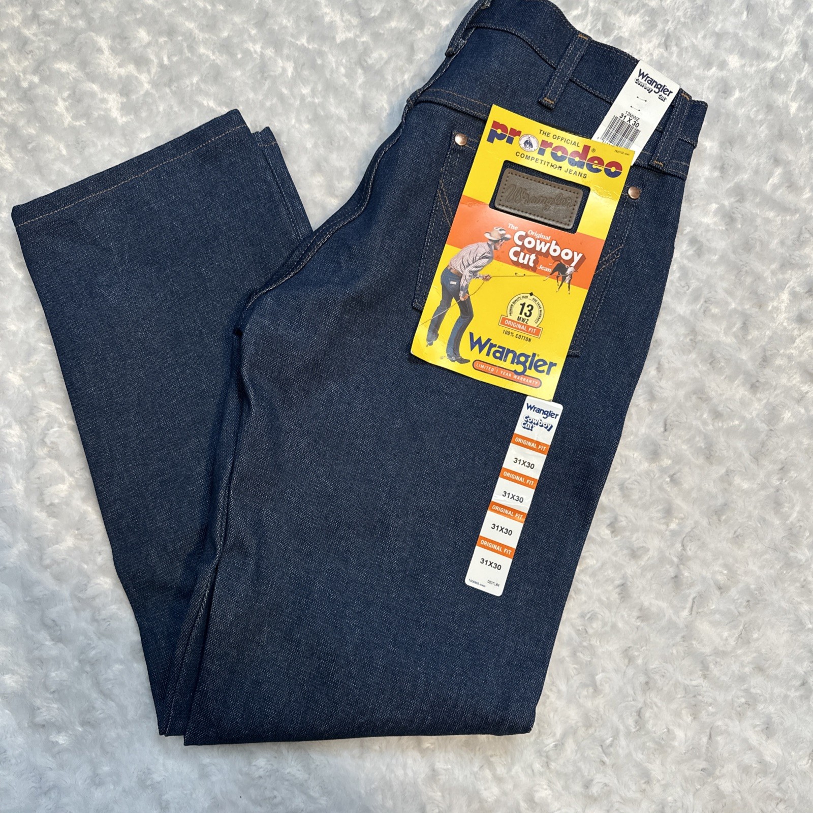 's 31x30 13mwz Dark Wash High Rise Rigid Cowboy Cut Straight