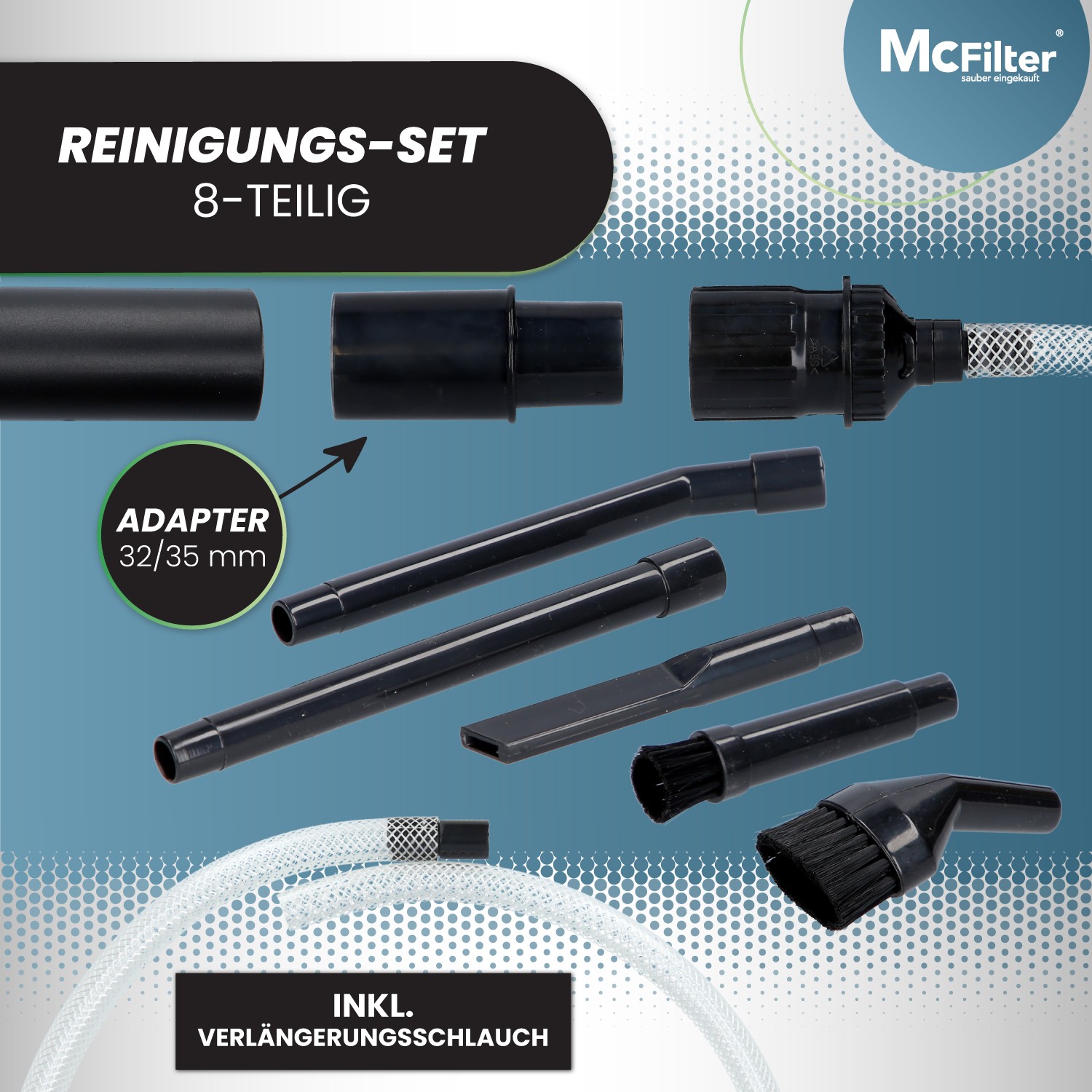 Aspirapolvere mini set ugelli 8 pezzi Kit Pulizia PC Kit Pulizia per Computer PC foto 3