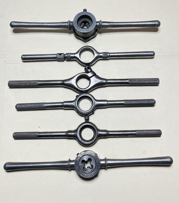 6 Vintage 1'' Die, Die Handles Used 