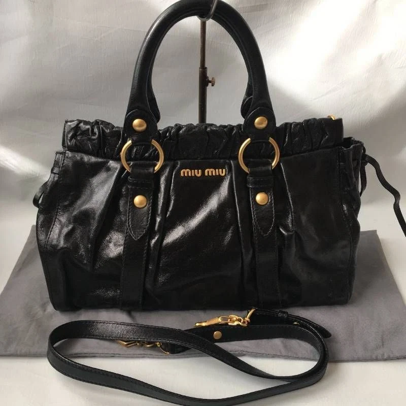 バッグ miu miu patent leather 2way hand bag miu miu patent leather 2way hand bag