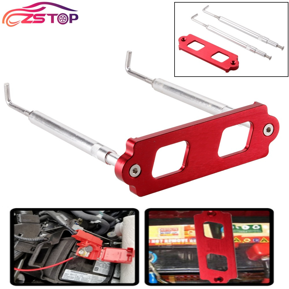 Battery Tie Down Kit Hold Down Rod with Tray Hooks Fit Honda Civic for Integra
