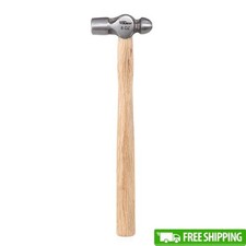 8 Ounce Ball Peen Hammer Wood Handle Chisels Punches Riveting Metal Work New