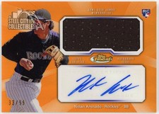 Nolan Arenado 2013 Topps Finest Orange Rookie Jersey Autograph Card AJR-NA 33/99