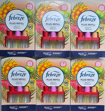 Image of Bulk 6x Febreze 3Volution Plug Refill Fruity Tropics Air Freshener UK