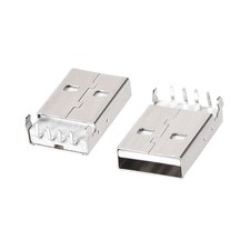 20X USB 2.0 Type A Male Socket Connector 4-Pin DIP 90 Degree Repair Adapter