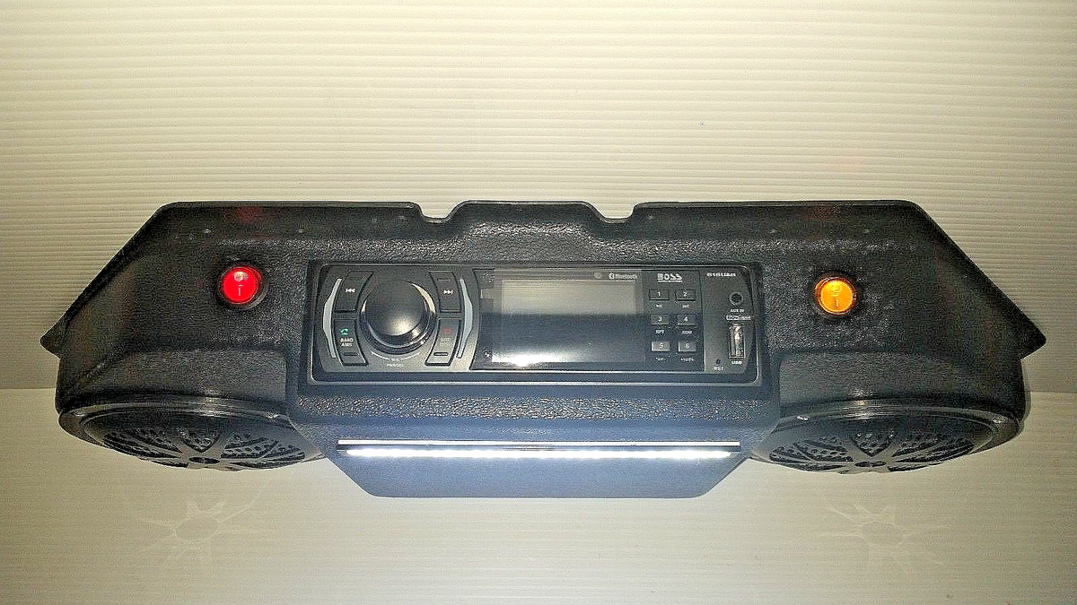 COMPLETE! EZGO TEXTRON TXT GOLF CART OVERHEAD CONSOLE STEREO WITH
