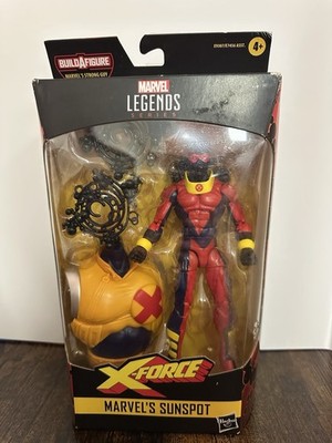 Hasbro Marvel Legends X-Force Sunspot Figure w/ BAF Part, Boxed