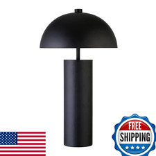 Henn Hart York 27 Tall Table Lamp Metal Shade In Blackened Bronze/Blackened