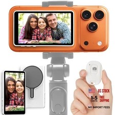 Wireless Selfie Monitor Screen for iPhone Android, 1800mAh Magnetic Phone