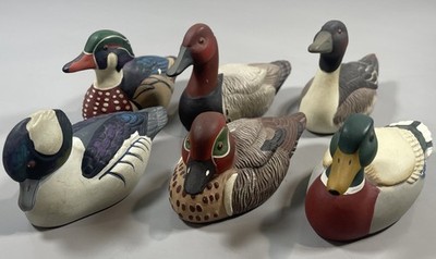 1983-84 SET OF 6 AVON COLLECTOR DUCK SERIES FIGURINES