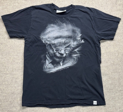 VTG Einstein Imaginary Foundation Made In USA Mens Graphic Tee Black Large Y2K