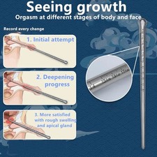 Male Long Stainless Steel Penis Dilator Plug Sounding Urethral Stretcher
