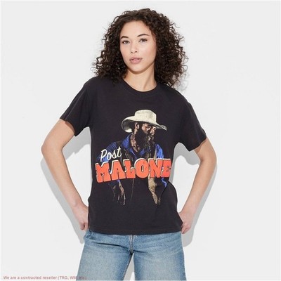 Women's Post Malone Short Sleeve Graphic T-Shirt - Black S *SEE DEAL!!!*