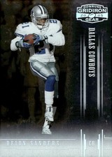2005 Donruss Gridiron Gear #29 Deion Sanders Silver Holofoil #/250