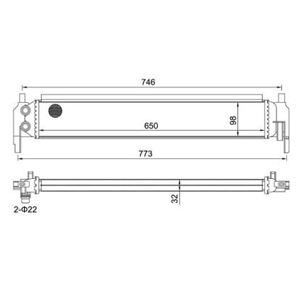 Hart 621 260 NiedertemperaturküHler, LadeluftküHler FüR Audi Seat Skoda VW-image