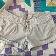 Vintage Y2K American Eagle Micro Mini Khaki Tan Booty Shorts Size 0 Low Rise