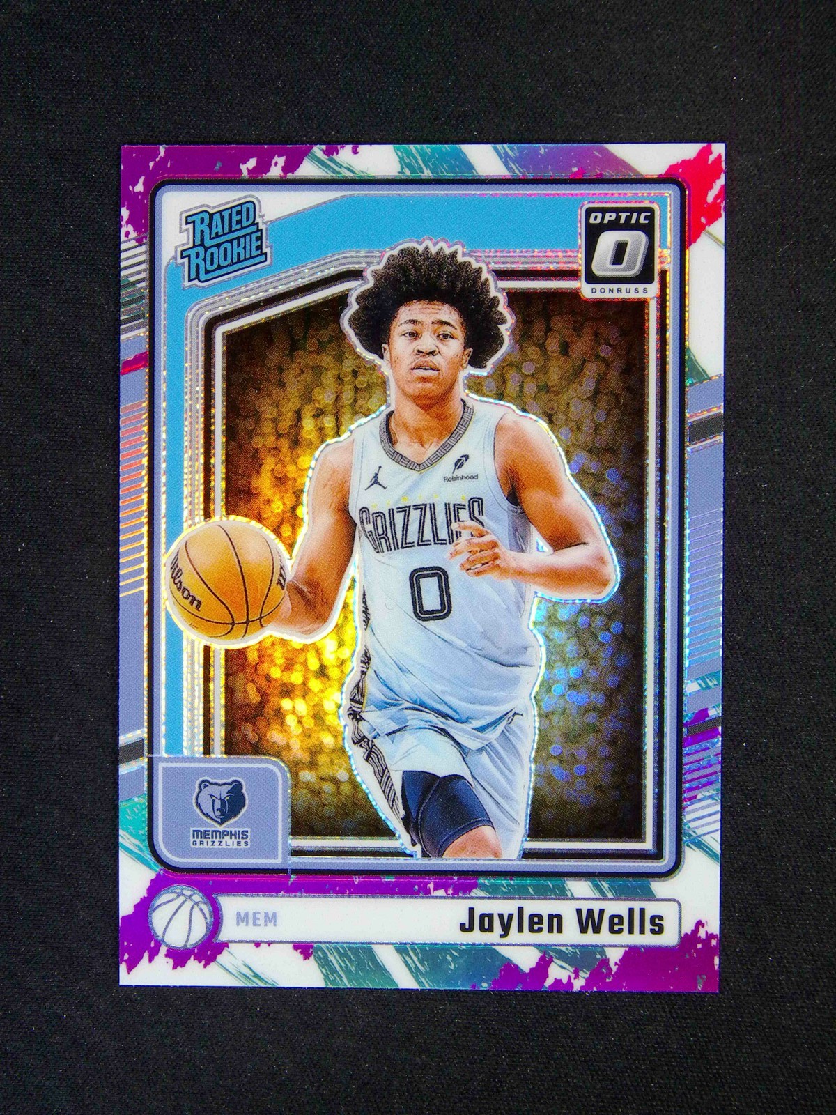 2024-25 Panini Donruss Optic Jaylen Wells #252 RC Rated Rookie Jazz SP