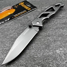 Gerber Paraframe I Gray Titanium Nitride Blade Skeletonized Folding Pocket Knife