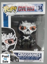 134 Crossbones - Marvel Capitán América Civil War - Caja dañada Funko POP