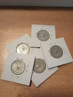 (5) 1940's Washington Quarters 90% Silver Content Circulated