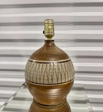 Vintage Stoneware Pottery Table Lamp California Ceramics Mid Century MCM