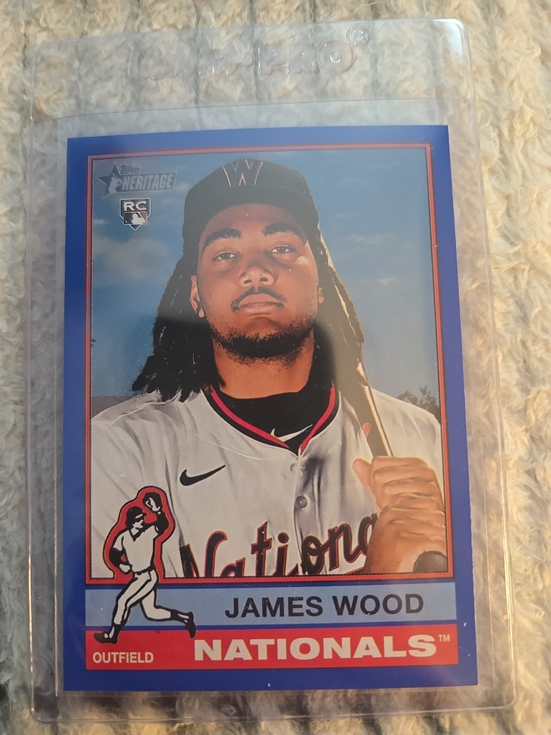 2025 Topps Heritage - James Wood #231 Dark Blue Border (RC)