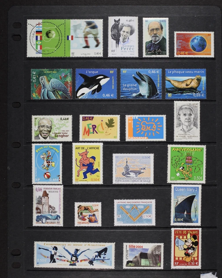 FRANCE 2002-2010 Collection of 138 different Mint NH Face US$110 (Euro 92) - Image 2 of 4