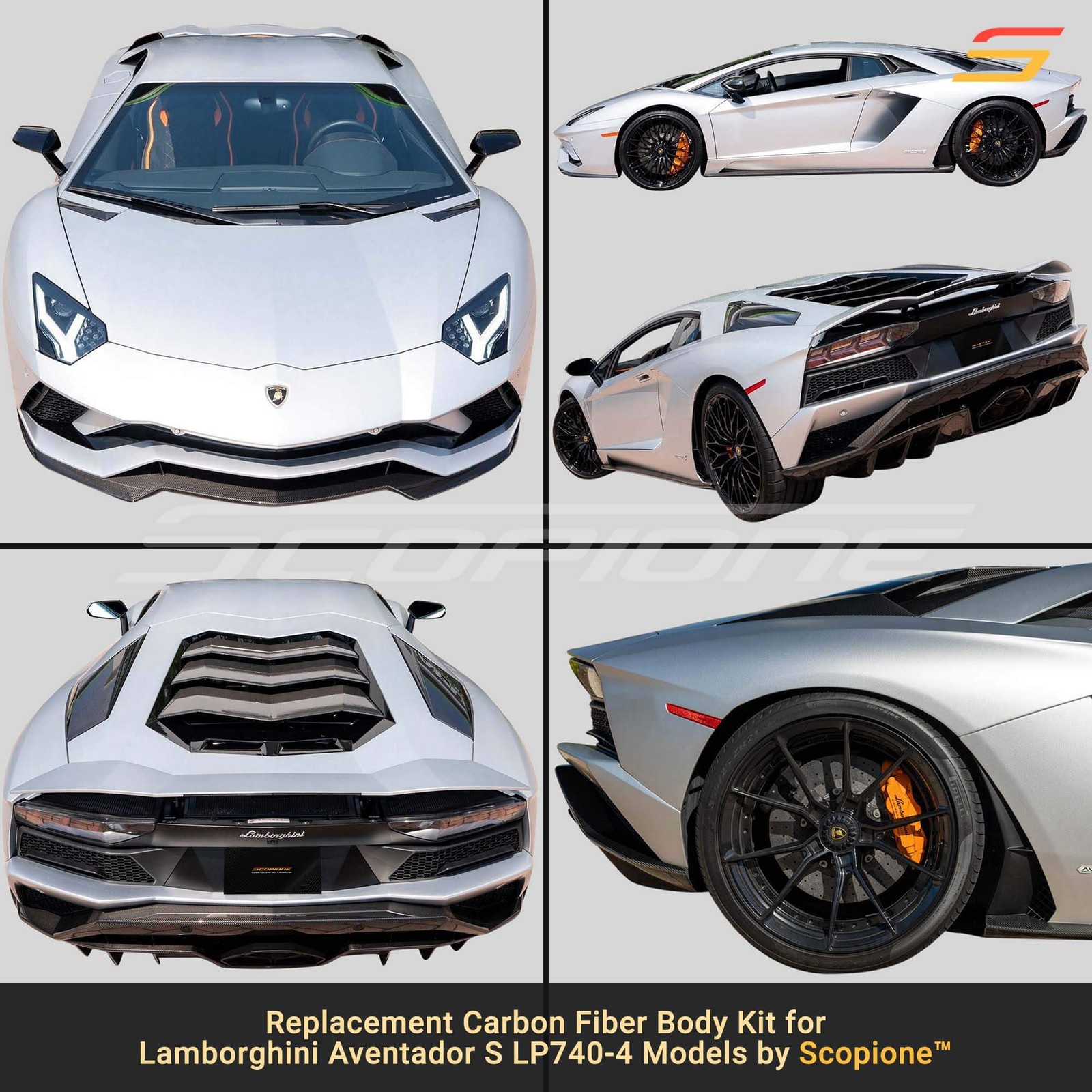 Scopione Carbon Fiber Full Body Kit for Lamborghini 18-21 Aventador S LP740-4