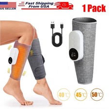 3 Modes Leg Massager Cordless Calf Air Compression Massager w/ Heat Pain Relief