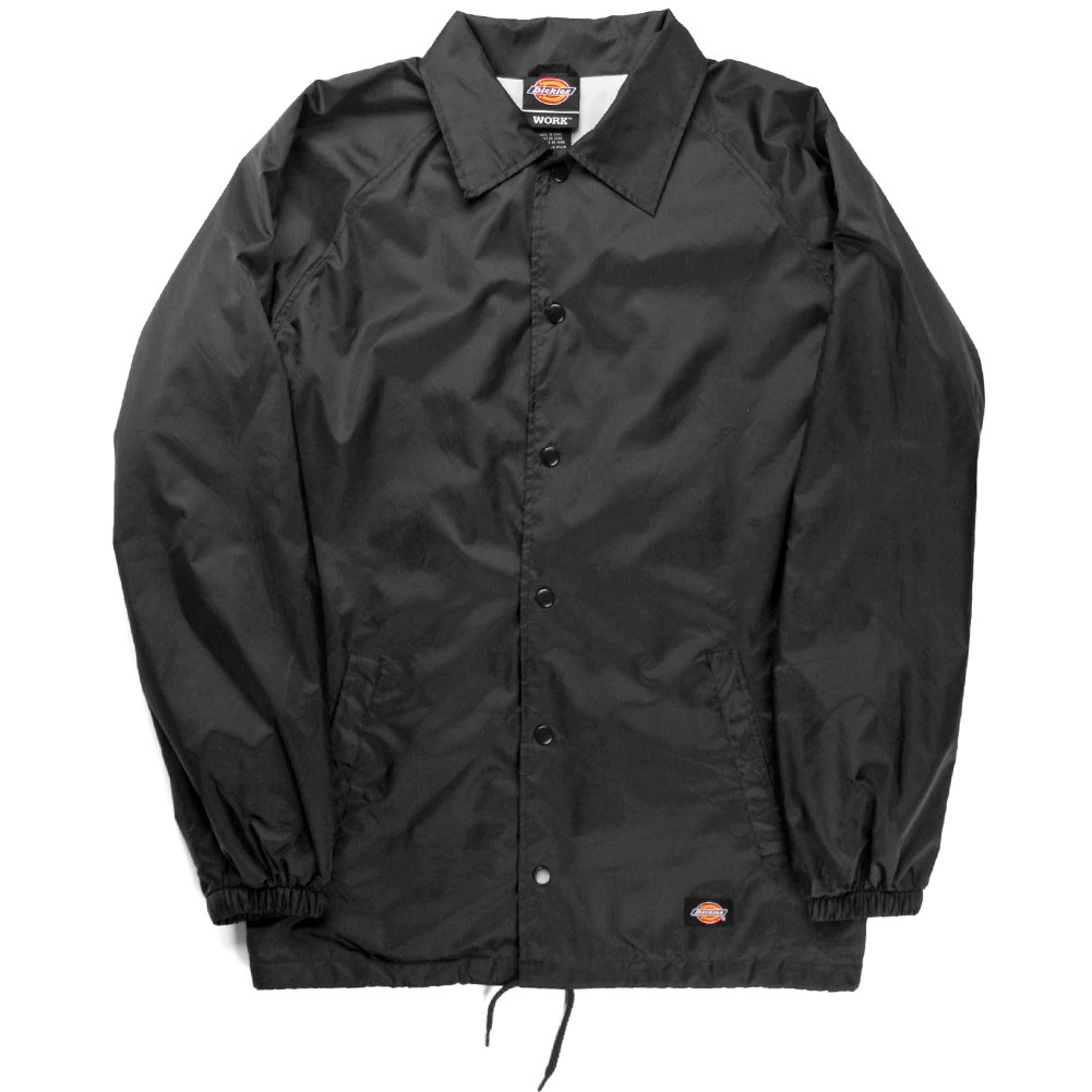Dickies Snap Front Lined Windbreaker Men's Nylon Coaches Jacket