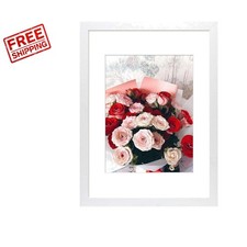 Elegant 12x16 Gallery Wall Frame with Shatter-Resistant Plexiglass   White