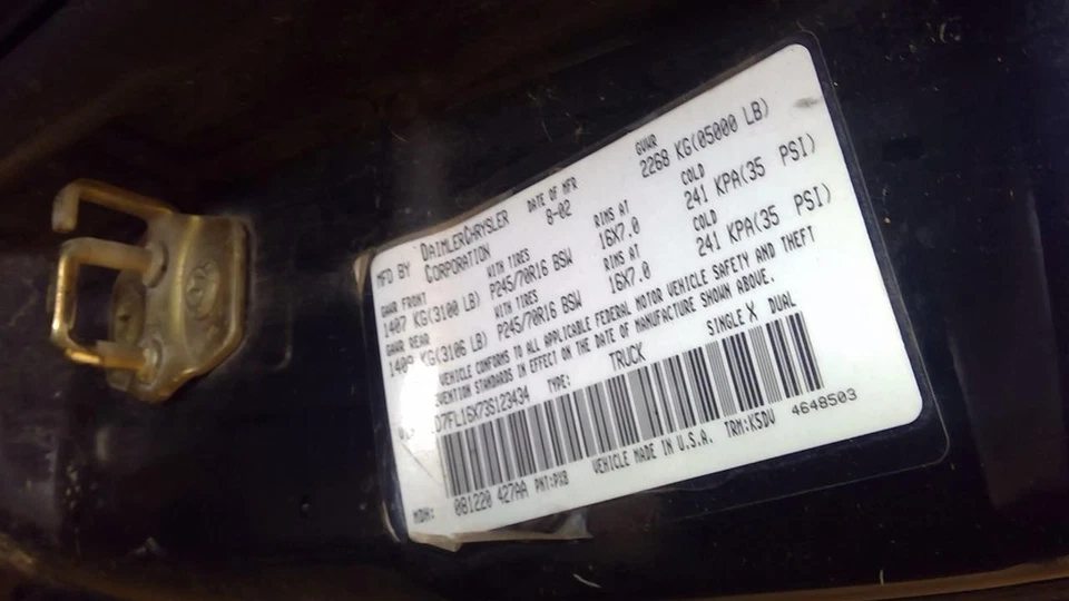 Used Front Right Door Interior Trim Panel fits: 2003 Dodge Dakota  Grade A Foto 4 de 4