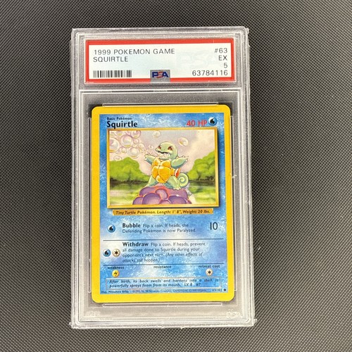 Squirtle graded PSA 5 for sale on eBay