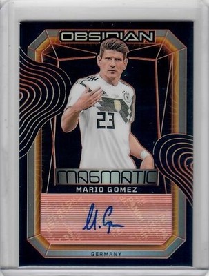 2024-25 Obsidian Mario Gomez Magmatic Signatures Electric Etch Orange Auto #/25