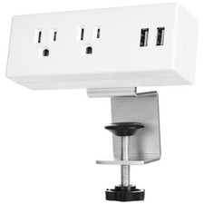 Desk Clamp Power Strip With Usb Ports Desktop Mounted Power Outlets Table Edge P