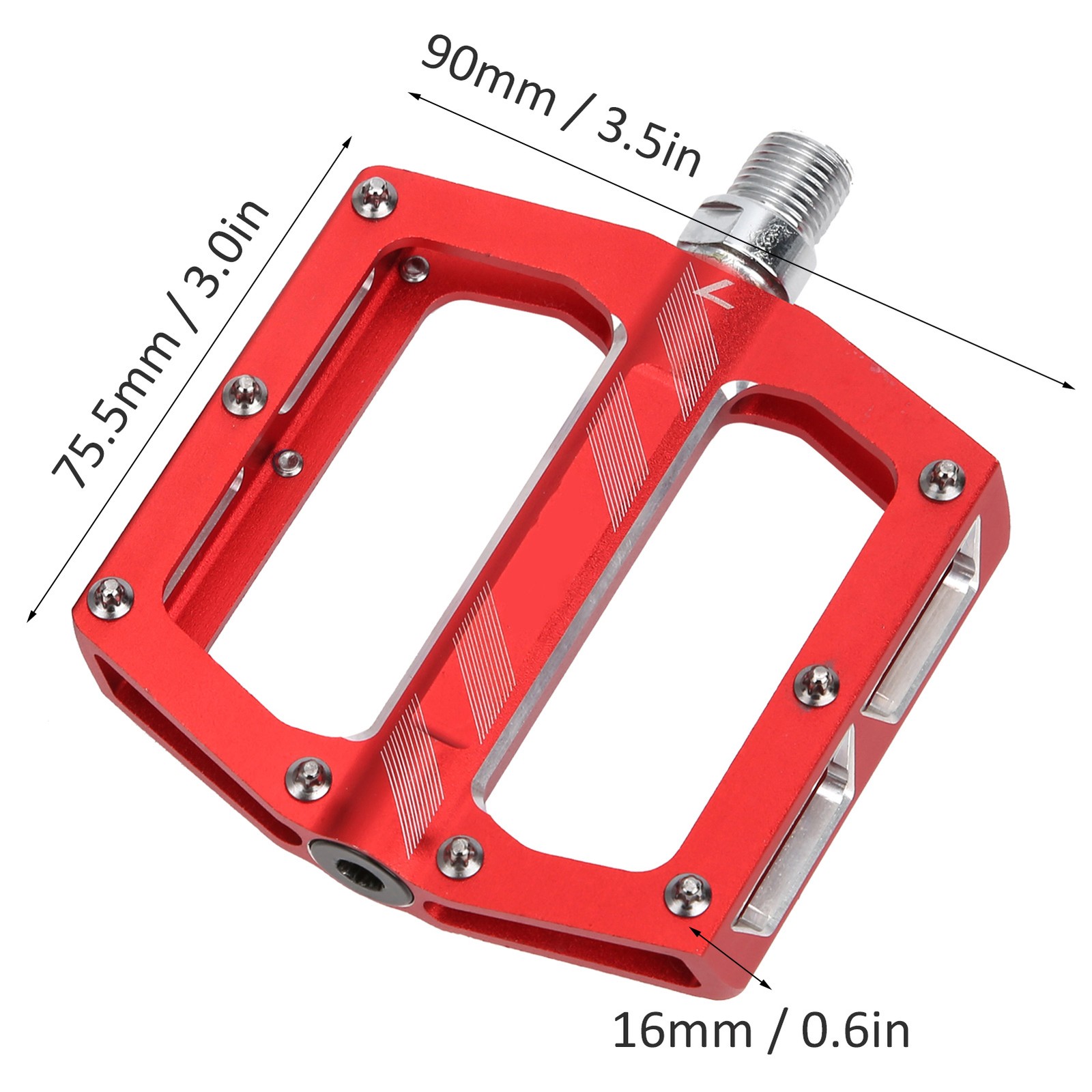 ༝Mountain Bike Aluminum Alloy Bearings Pedal Road Cycling Flat Pedal Bike