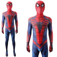 PS4 Spider-Man Bodysuit Spiderman Jumpsuit Cosplay Costume Adult Halloween Props