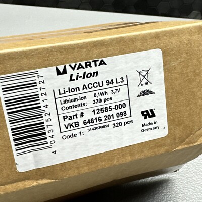 VARTA LI-ION ACCU 94 L3 BATTERY 12585-000 ( LOT OF 320 UNITS )