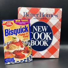Better Homes & Gardens New Cook Book ‘81  5 Ring Binder VTG Bisquick Recipes ‘95