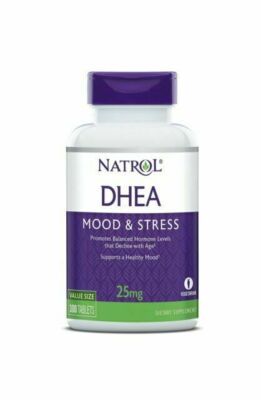 DHEA 25 mg 300 Tablets by Natrol - Expires 7/31/2025 - Mood & Stress