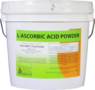 Asc8P Pail of L-Ascorbic Acid Powder 99+% Food Grade USP36/BP2012 Naturally Ferm