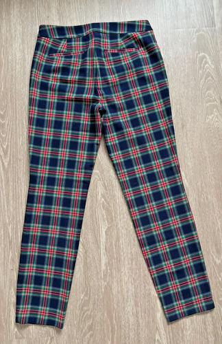 Talbots Pants Womens 4 Navy Tartan Plaid Wool Ankle Career Holiday Preppy - Bild 2 von 9