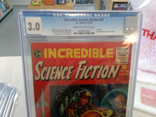 Increíble portada de Jack Davis 1955 de ciencia ficción #30 CGC 3,0 E.C - Imagen 3 de 6