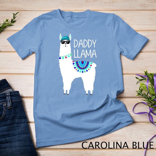 Daddy Llama Gift Shirt for Men, Papa Unisex T-shirt - Picture 2 of 15