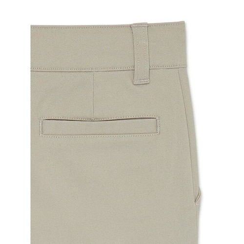 Wonder Nation Chino Short Boy 18 Khaki Classic School Uniform Flat Front Stretch - Picture 3 of 3