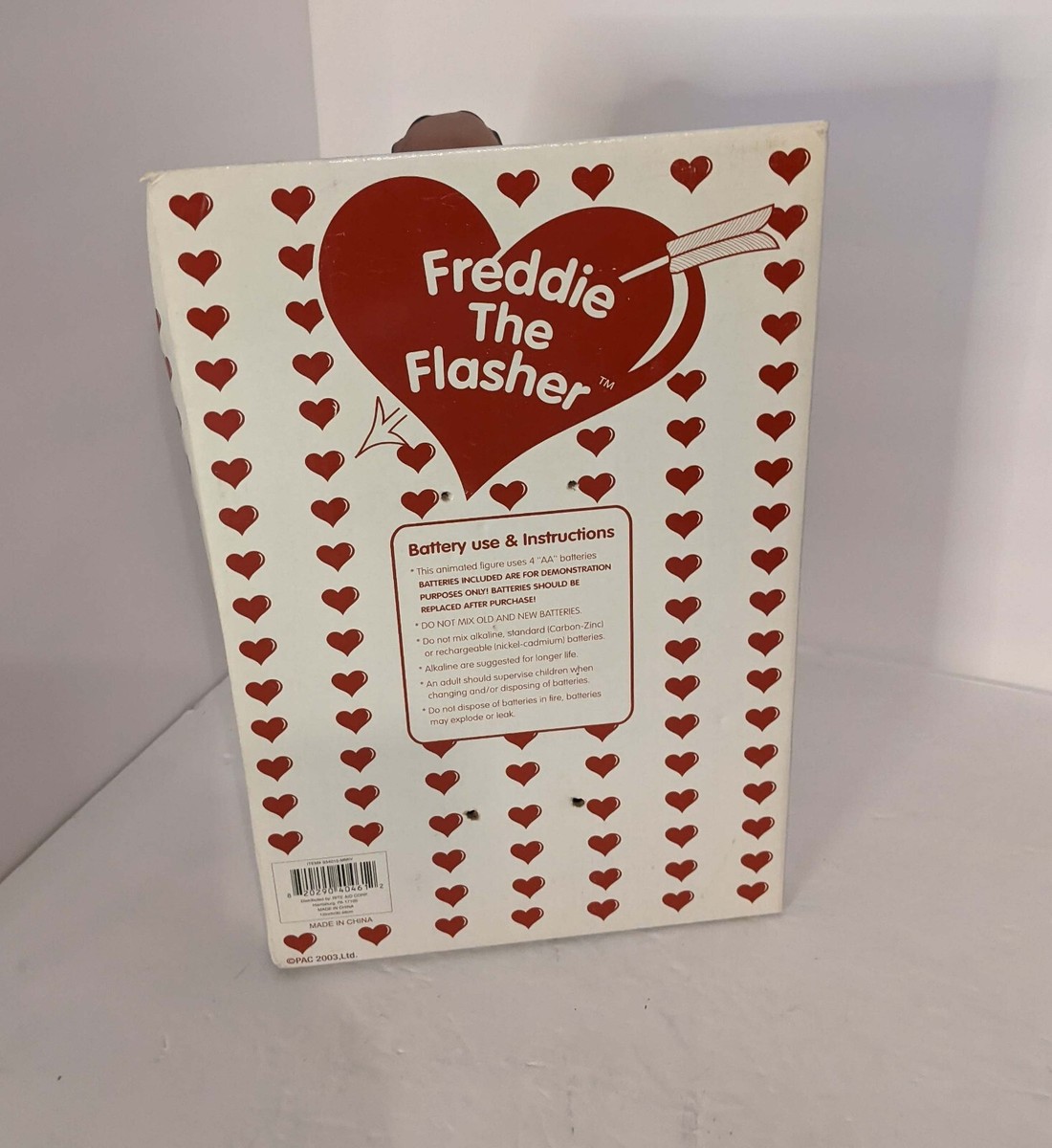 Vintage Valentines Freddie The Flasher Singing & dancing doll w