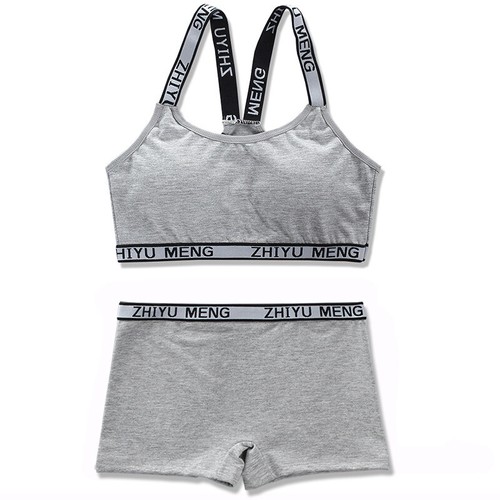 SPORTS BRA/SHORT BRIEFS BOXERS AGE 7-14 Girls Crop Top First Bra Vest Underwear - Picture 11 of 12