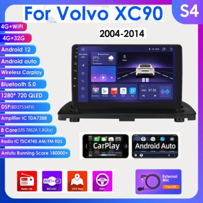 Android 12 CarPlay für Volvo XC90 2004-2014 9''GPS Sat Nav Autoradio DAB WIFI PIP